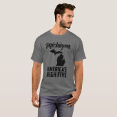 Amerikas fünf Staat eines Michigan-Geschenks T-Shirt (Vorne ganz)