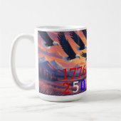 Amerikas Geburtstag Kaffeetasse (Links)