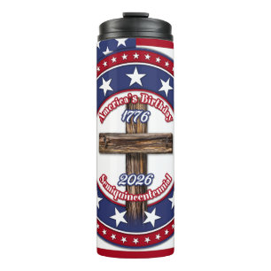 Amerikas Geburtstags-Semiquincentennial Rugged Cro Thermosbecher