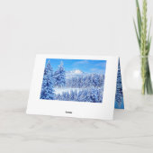 Amerikas Gipfel der Bergregionen Dankeskarte (Rückseite)