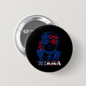 Amerikas Glückwunsch am 4. Juli Trumps amerikanisc Button (Vorne & Hinten)