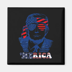 Amerikas Glückwunsch am 4. Juli Trumps amerikanisc Magnet