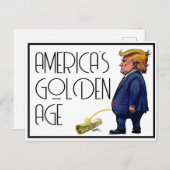 Amerikas goldenes Zeitalter Postkarte (Vorne/Hinten)
