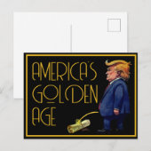 Amerikas goldenes Zeitalter Postkarte (Vorne/Hinten)