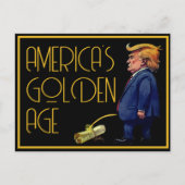 Amerikas goldenes Zeitalter Postkarte (Vorderseite)