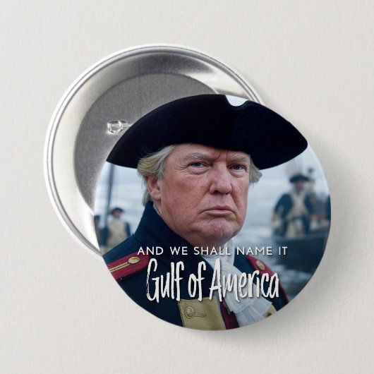 Amerikas Golf - Funny Donald Trump Button (Vorne & Hinten)