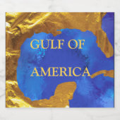 Amerikas Golf Schaumweinetikett (Einzelnes Label)