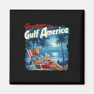 Amerikas Golf Trump 2024 Retro Beach USA Magnet