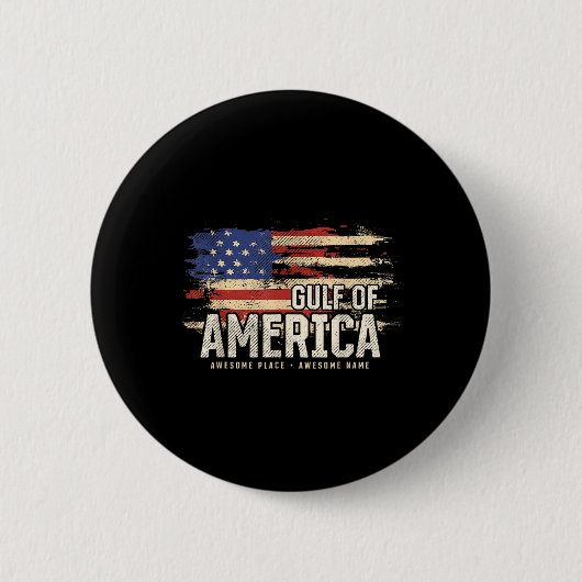 Amerikas Golf von den USA Grunge Patriotic Button (Vorderseite)