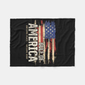 Amerikas Golf von den USA Grunge Patriotic Fleecedecke (Vorderseite (Horizontal))
