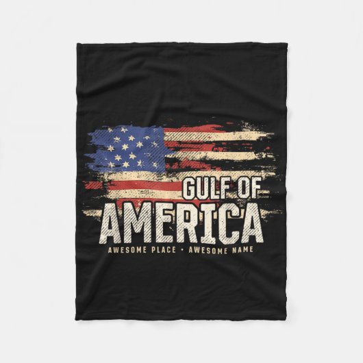 Amerikas Golf von den USA Grunge Patriotic Fleecedecke (Vorderseite)