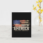 Amerikas Golf von den USA Grunge Patriotic Karte (Gelbe Blume)