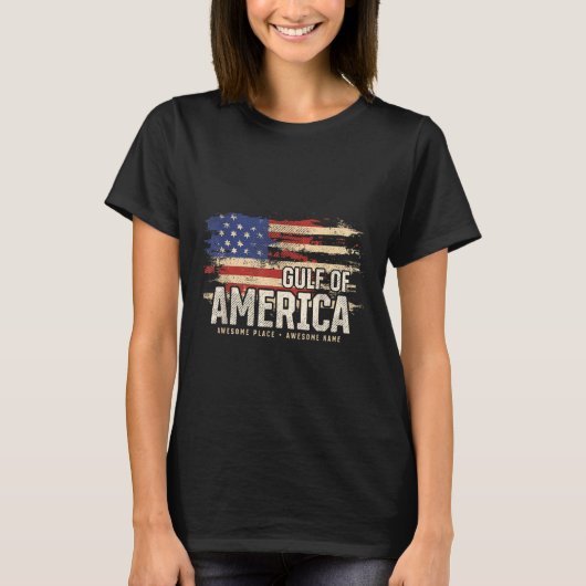 Amerikas Golf von den USA Grunge Patriotic T-Shirt (Vorderseite)