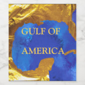 Amerikas Golf Weinetikett (Einzelnes Label)