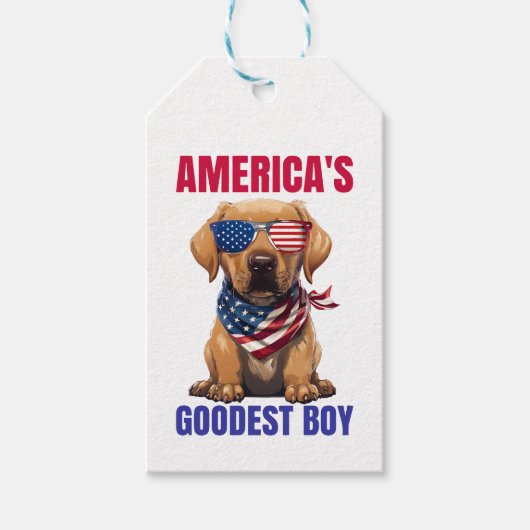Amerikas Goodest Labrador Geschenkanhänger (Vorderseite)