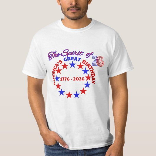 AMERIKAS GROSSER GEBURTSTAG T-Shirt (Vorderseite)