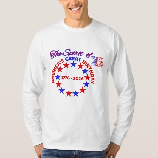 AMERIKAS GROSSER GEBURTSTAG T-Shirt (Vorderseite)