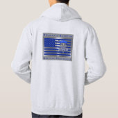 Amerikas "Guardian Im Flugzeug Paratrooper Flag" Hoodie (Rückseite)