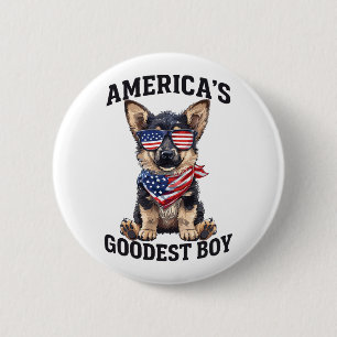 Amerikas Gütigster Schäferhund Button