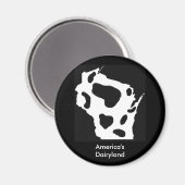 Amerikas Haarland Magnet (Vorderseite/Rückseite)