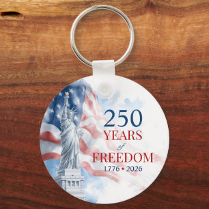 Amerikas Halb-Quinquennale 250 Jahre Freiheit Schlüsselanhänger