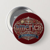 Amerikas Halbquincentennial-Jahr-Jubiläums-Silber Button (Vorne & Hinten)