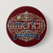Amerikas Halbquincentennial-Jahr-Jubiläums-Silber Button (Vorderseite)
