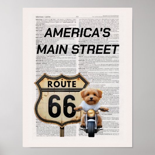 Amerikas Hauptstraße 66 Poster (Vorne)