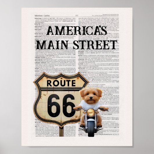 Amerikas Hauptstraße 66 Poster (Vorne)