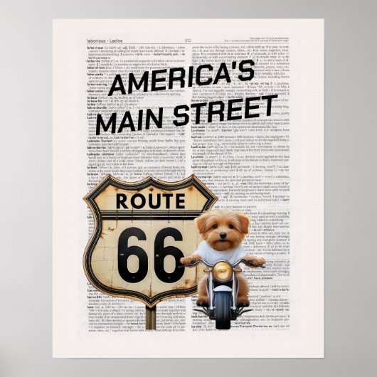 Amerikas Hauptstraße 66 Poster (Vorne)