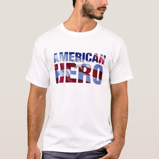 Amerikas Held Military & First Responder T-Shirt (Vorderseite)