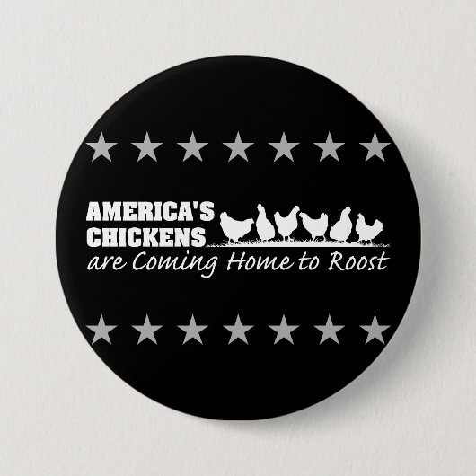 Amerikas Hühner sind das kommende Zuhause Roost Button (Vorderseite)
