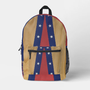 Amerikas Inspirierte Kunst   Fahnen, Jerseys und 4 Bedruckter Rucksack
