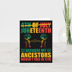 Amerikas Juneteent ist mein Unabhängigkeitstag 1 Karte