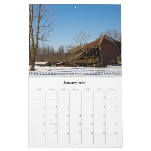 Amerikas Kalender Scheunen 2009 (Jan 2026)