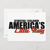 Amerikas kleine italienische Postkarte (Vorne/Hinten)