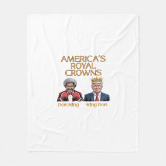 Amerikas Kronen und Don-Grafik Fleecedecke