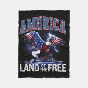 Amerikas Land der 4. Juli Unabhängigkeit Fleecedecke