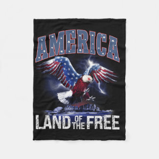 Amerikas Land der 4. Juli Unabhängigkeit Fleecedecke