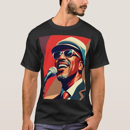 Amerikas legendärer Musiker Sänger T-Shirt (Vorderseite)