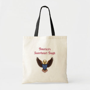 Amerikas Liebling Tough Patriotische Frau Design Tragetasche