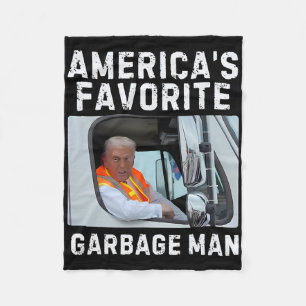 Amerikas Lieblings-Garge-Mann-Trump-Garge-LKW Fleecedecke