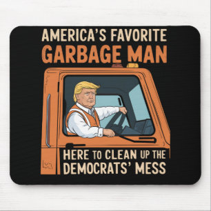 Amerikas Lieblings-Müllmann Trump 45 47 USA Mousepad