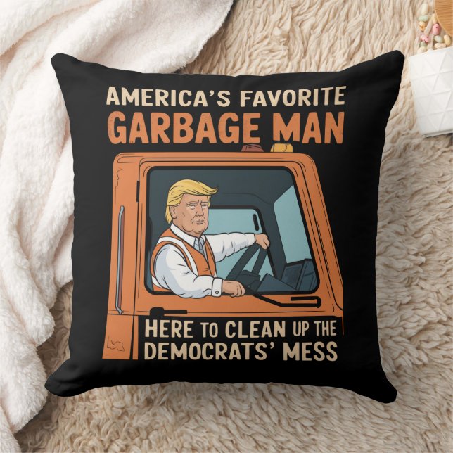 Amerikas Lieblingsgarbage Man Trump 45 47 USA Kissen (Decke)
