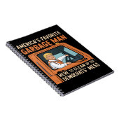 Amerikas Lieblingsgarbage Man Trump 45 47 USA Notizblock (Rechte Seite)