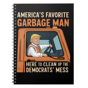 Amerikas Lieblingsgarbage Man Trump 45 47 USA Notizblock