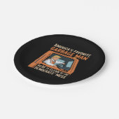 Amerikas Lieblingsgarbage Man Trump 45 47 USA Pappteller (Schrägansicht)