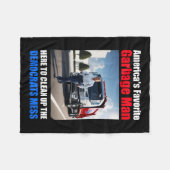 Amerikas Lieblingsgarbage-Mann hier zum Reinigen Fleecedecke (Vorderseite (Horizontal))
