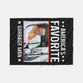Amerikas Lieblingsgarge Man Funny Trump Garge Tru Fleecedecke (Vorderseite (Horizontal))