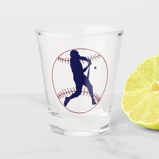 Amerikas Lieblingssportart Schnapsglas (Vorderseite)